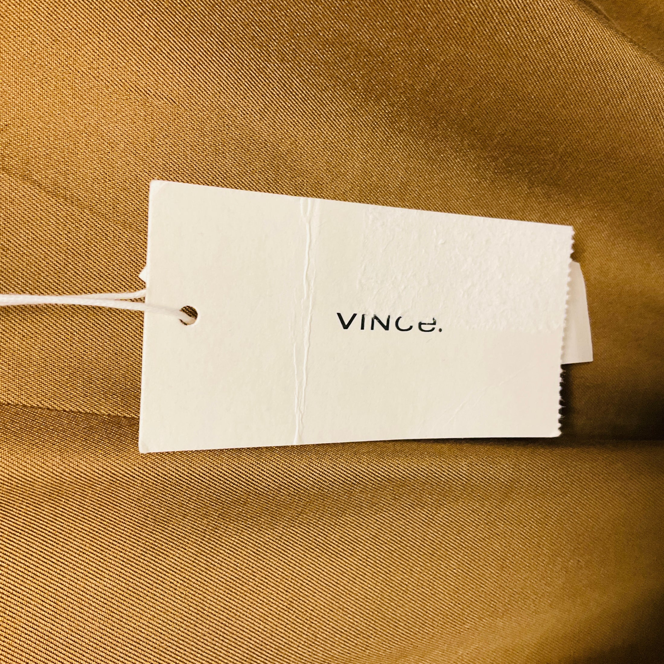 Vince Bronze Twist Front Maxi Dress