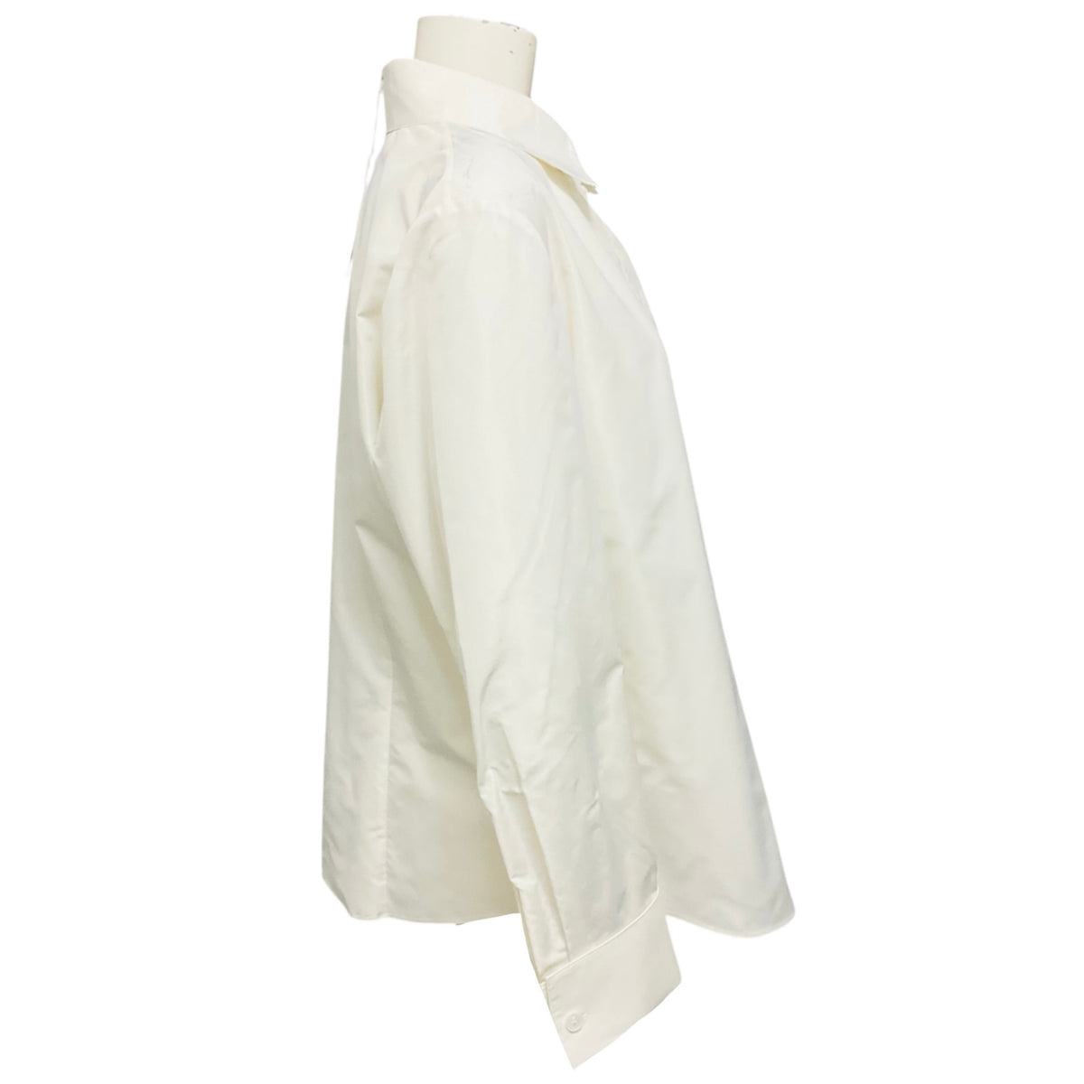 Lafayette 148 New York Ivory Cloud Button Front Blouse
