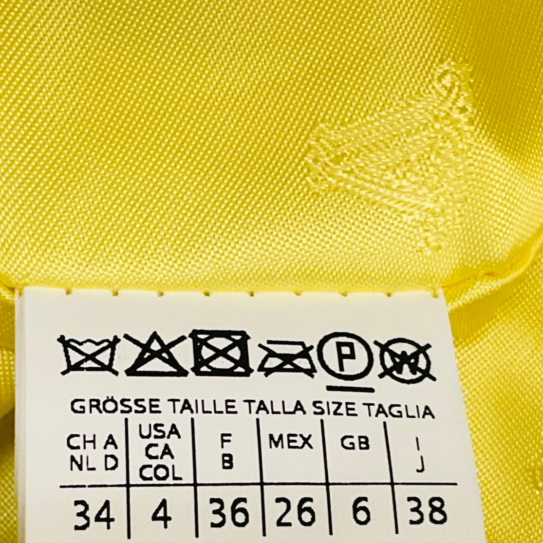 Max Mara Sfilata Yellow Alpaca and Wool Teddy Coat