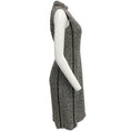 Load image into Gallery viewer, Escada Black / White Tweed Dress with Leather Trim
