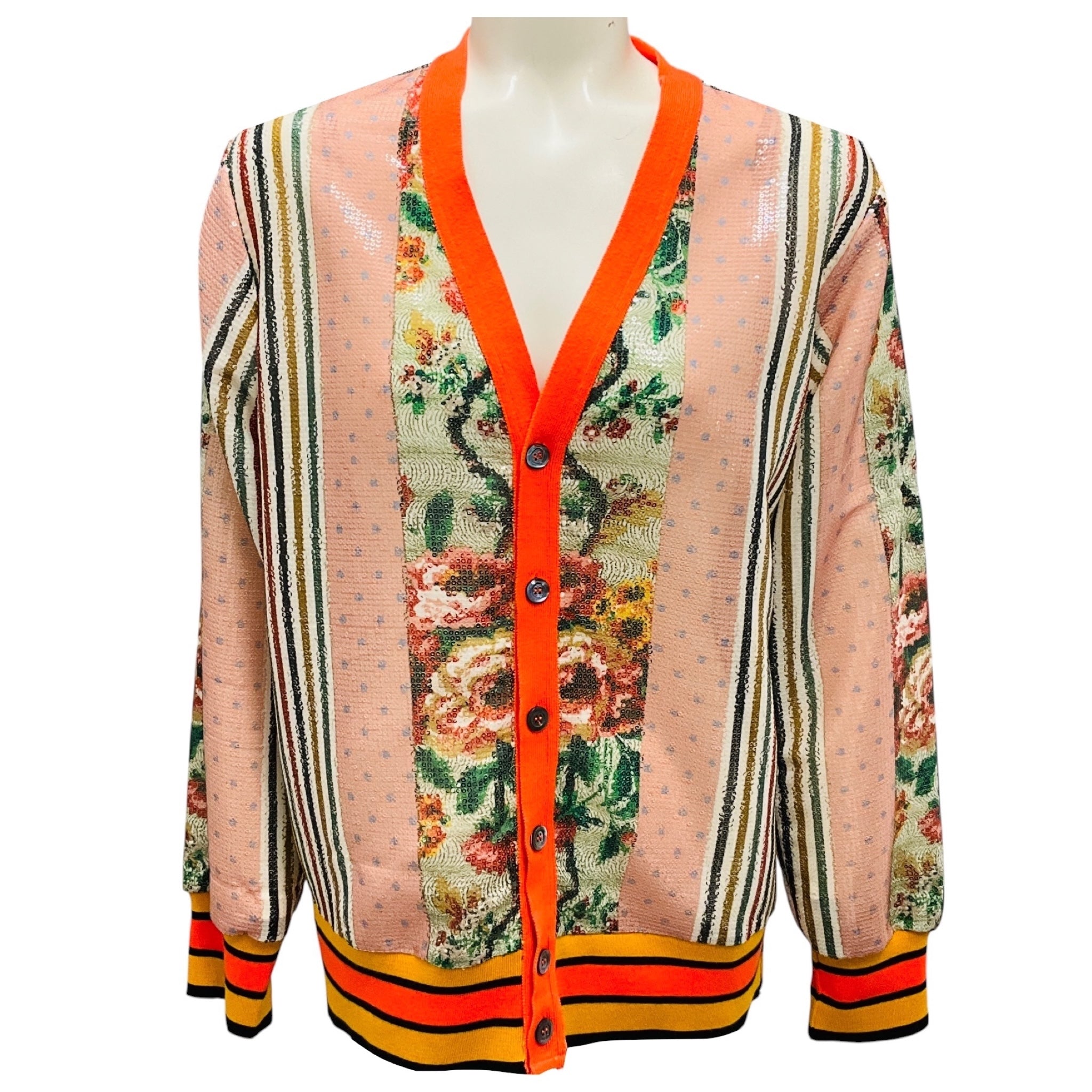 Pierre-Louis Mascia Multi Sequined Cardigan Sweater