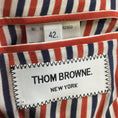 Load image into Gallery viewer, Thom Browne Red / White / Black Tweed Overcheck Sack Jacket
