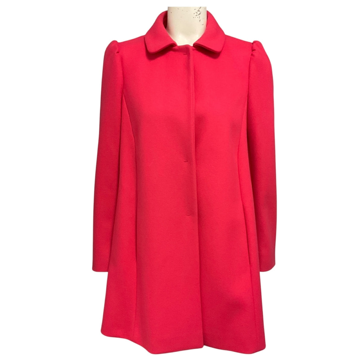 RED Valentino Fuchsia Pink Wool Coat