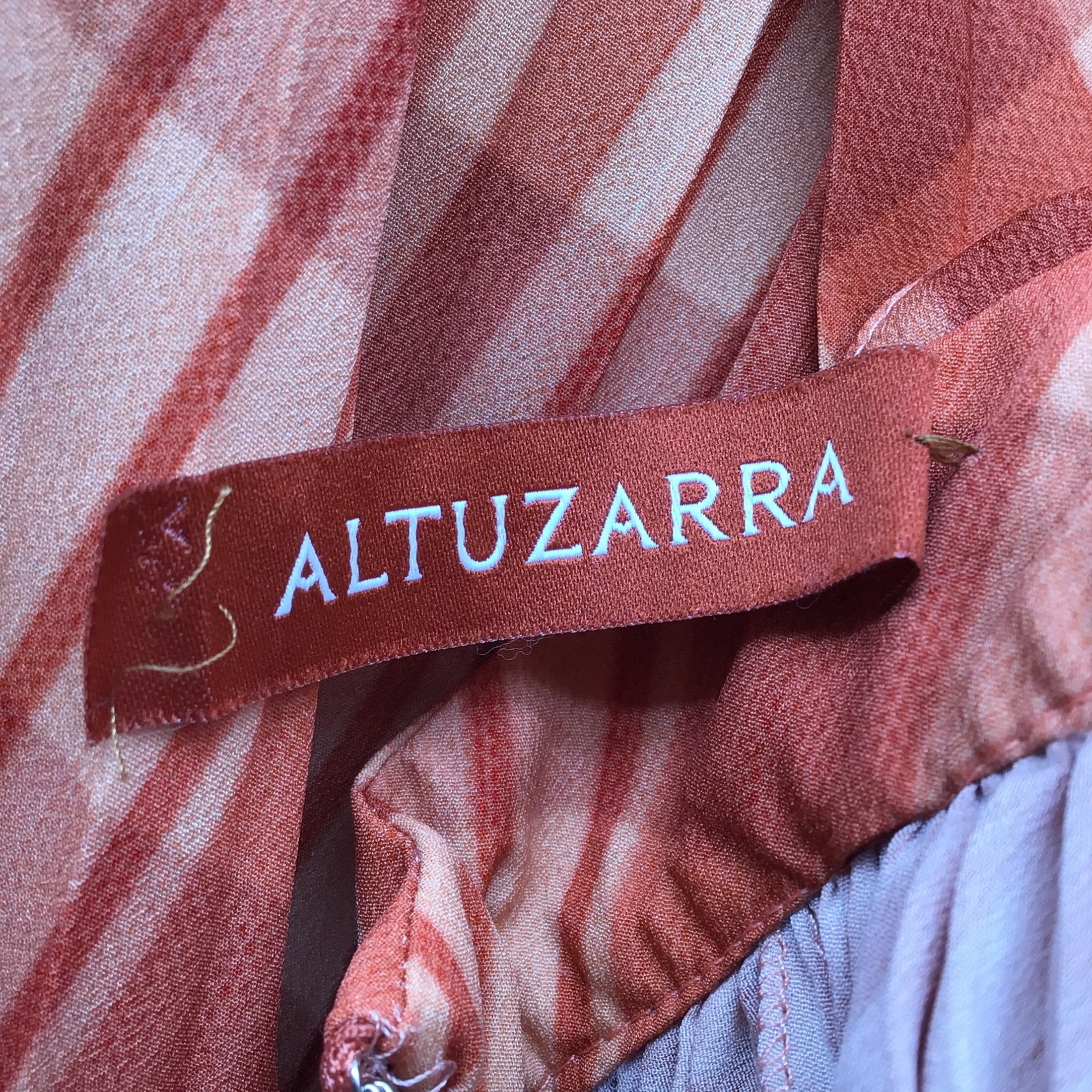 Altuzarra Orange Pleated Plaid Asymmetric Hem Halter-neck Handkerchief Dress