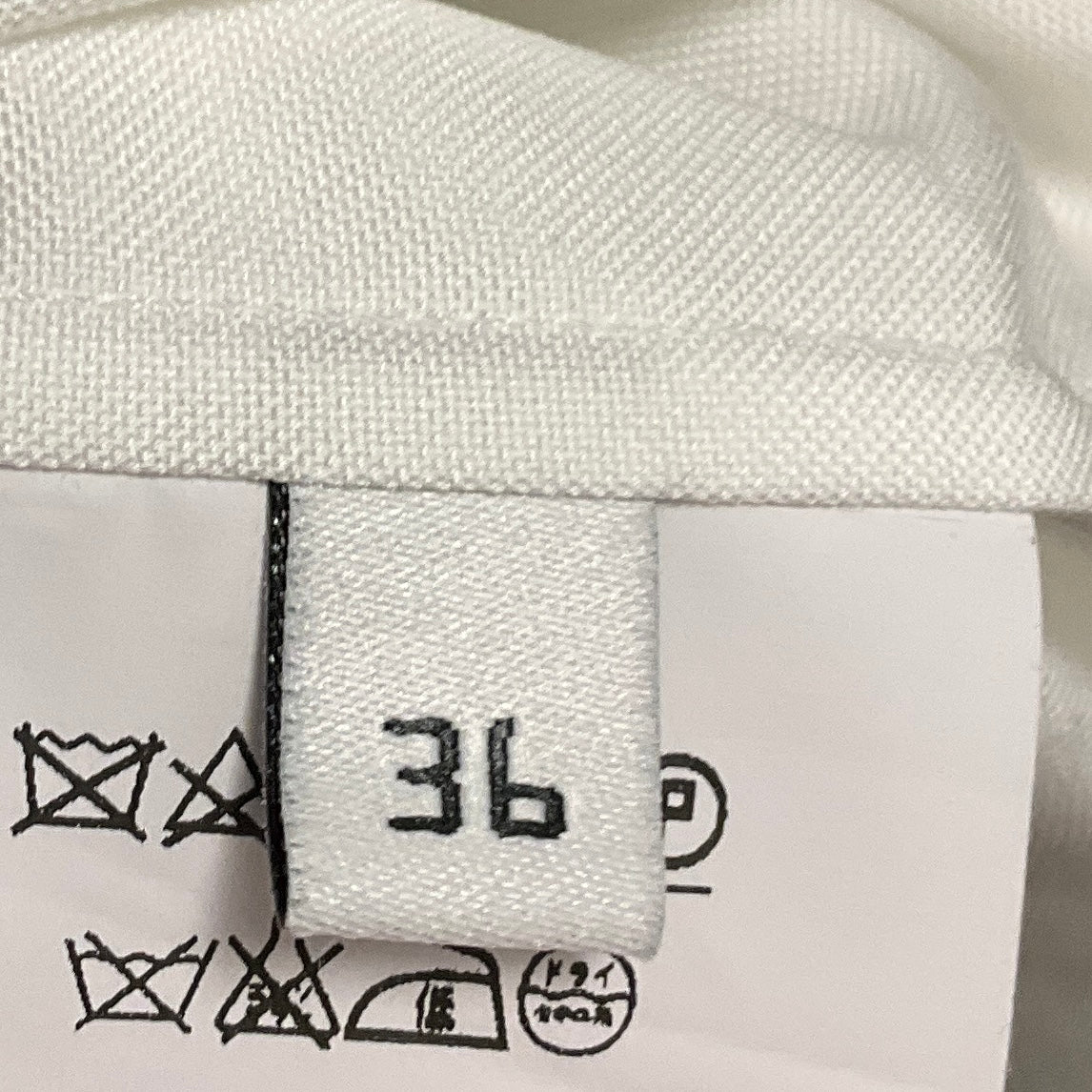 Balenciaga White Long Sleeved Cotton Blouse with Rings