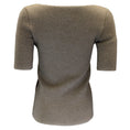 Load image into Gallery viewer, Balenciaga Taupe Short Sleeved Sweetheart Neckline Wool Knit Sweater
