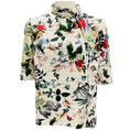 Load image into Gallery viewer, Erdem White Multi Floral Short Sleeved Blouse
