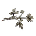 Load image into Gallery viewer, Christian Dior Crystal Embellished Floral Silver Brooch
