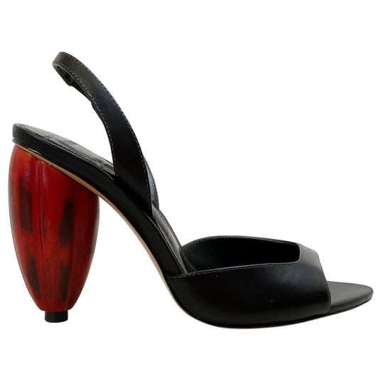 Alexandre Birman Cacau Leather Slingback Sandals