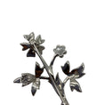 Load image into Gallery viewer, Christian Dior Crystal Embellished Floral Silver Brooch
