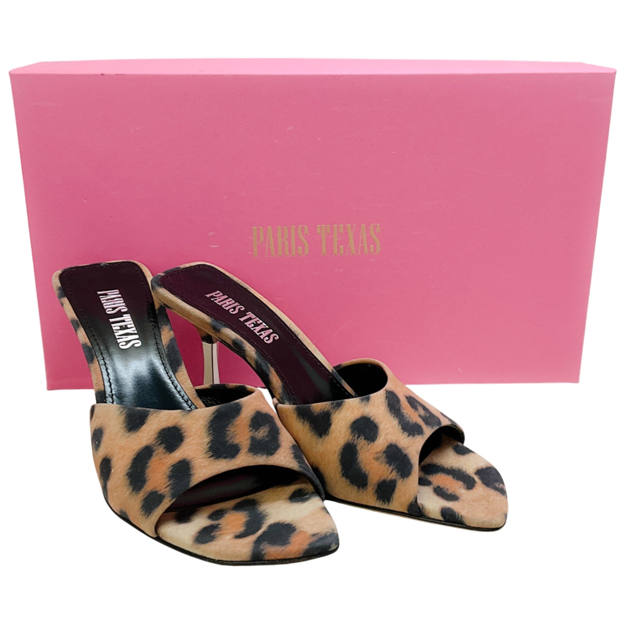 Paris Texas Leopard Print Lorena Mule Sandals