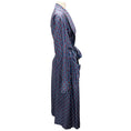 Load image into Gallery viewer, Hermes Vintage Blue / Red Rope and Belt Print Silk Robe with Belt
