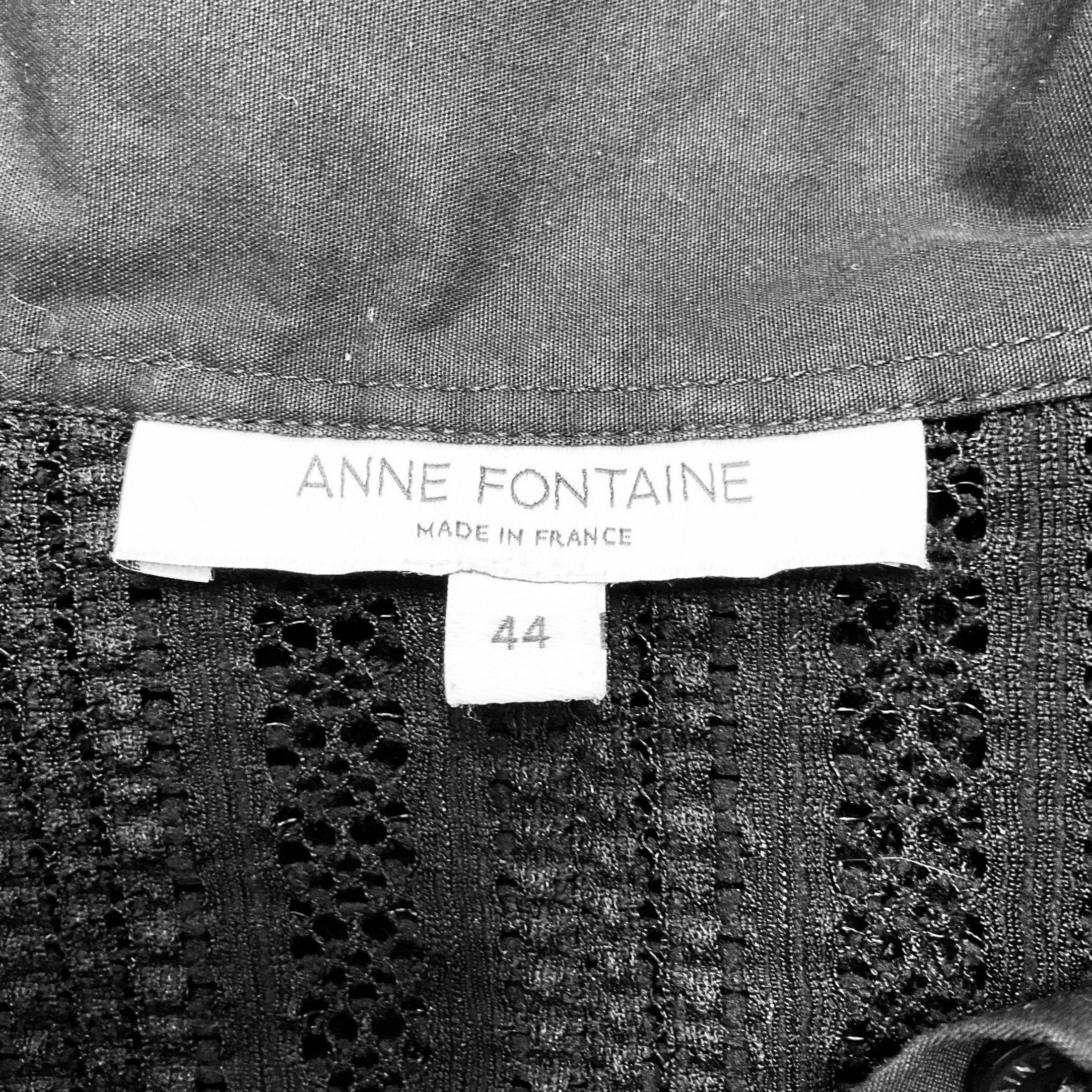 Anne Fontaine Black Ruffled Amelie Blouse