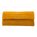 Load image into Gallery viewer, Nancy Gonzalez Mustard Yellow Crocodile Skin Leather Clutch
