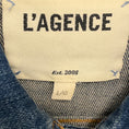 Load image into Gallery viewer, L'Agence Blue Authentique Slim Raw Hem Janelle Jean Jacket
