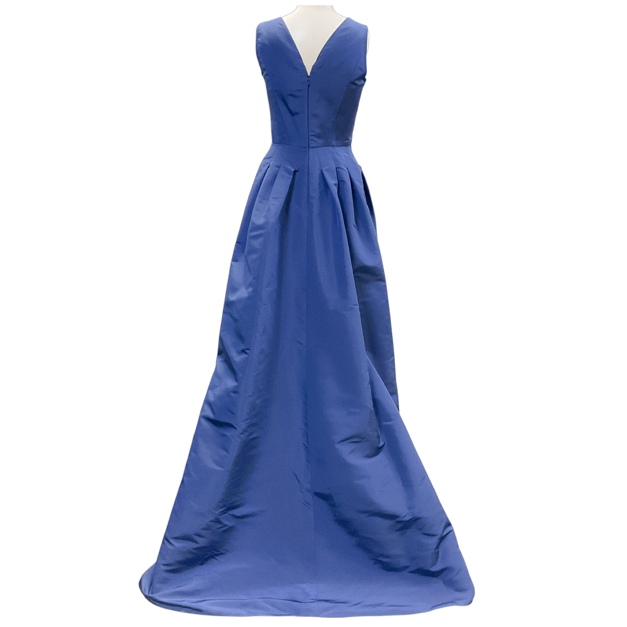 Carolina Herrera Blue Silk Taffeta Gown / Formal Dress