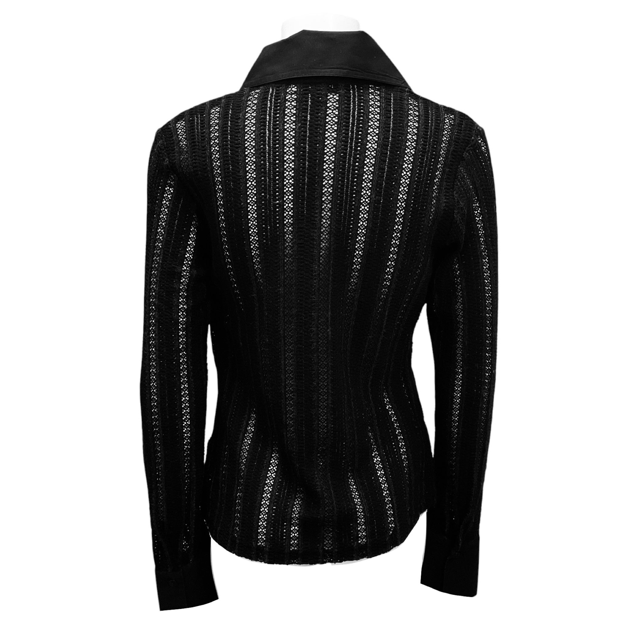 Anne Fontaine Black Ruffled Amelie Blouse