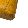 Load image into Gallery viewer, Nancy Gonzalez Mustard Yellow Crocodile Skin Leather Clutch
