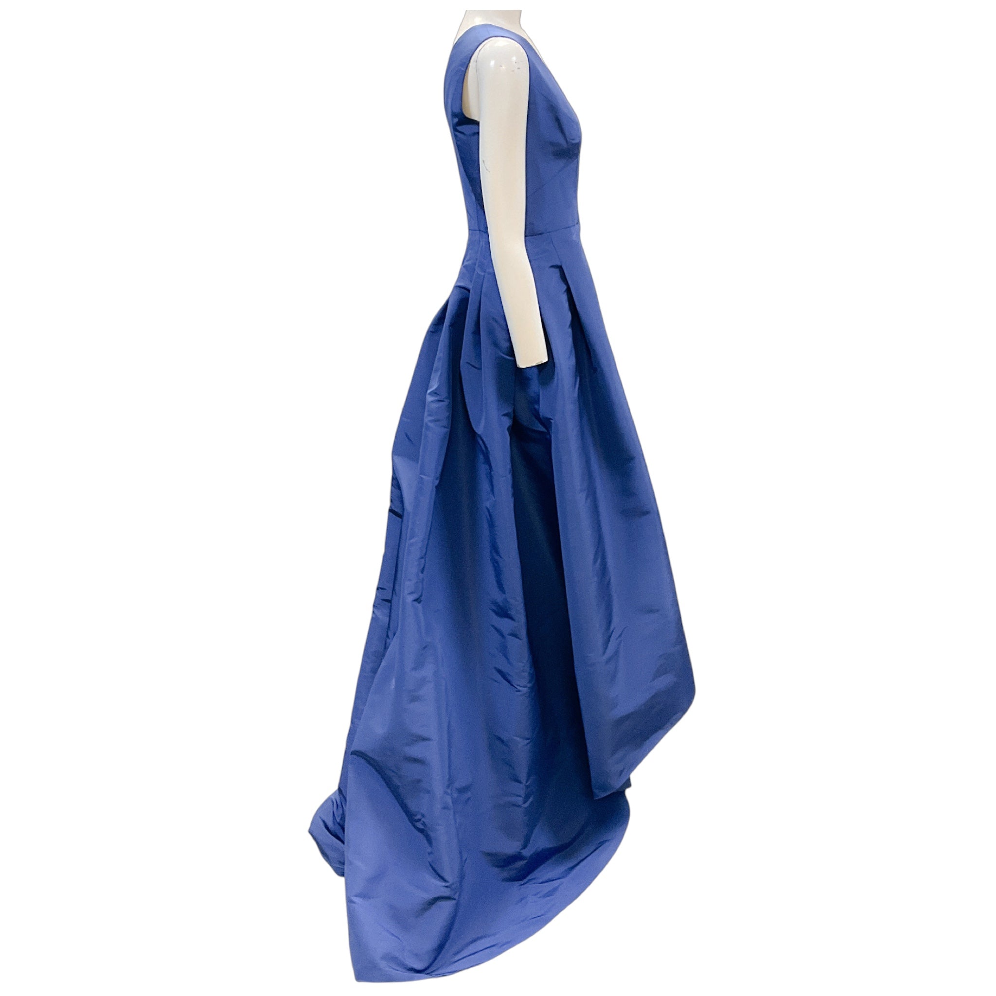 Carolina Herrera Blue Silk Taffeta Gown / Formal Dress