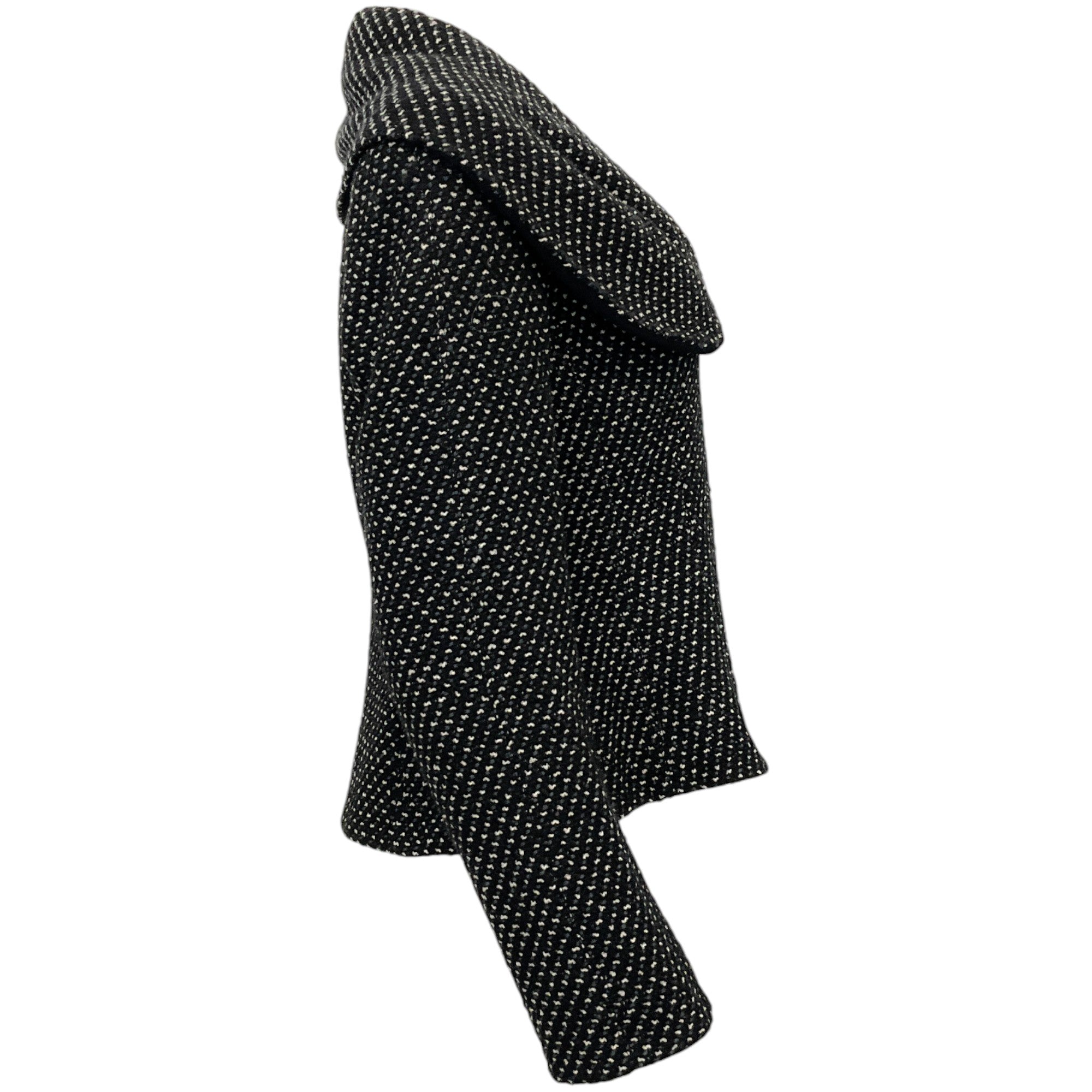 Armani Collezioni Grey / Black Tweed Shawl Collar Jacket