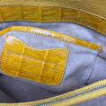 Load image into Gallery viewer, Nancy Gonzalez Mustard Yellow Crocodile Skin Leather Clutch
