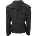 Load image into Gallery viewer, Armani Collezioni Grey / Black Tweed Shawl Collar Jacket
