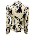 Load image into Gallery viewer, Armani Collezioni Ivory / Black Floral Wool and Silk Jacket
