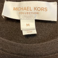 Load image into Gallery viewer, Michael Kors Collection Chocolate Brown Cashmere Short Sleeve Sweater
