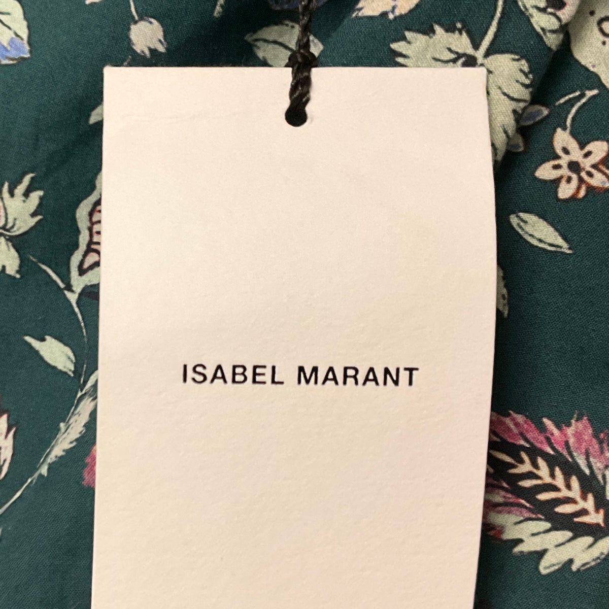 Isabel Marant Dark Green Multi Celwood Cotton Top