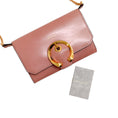 Load image into Gallery viewer, Jimmy Choo Pink Leather Wallet on Chain with Gold Chain Strap
