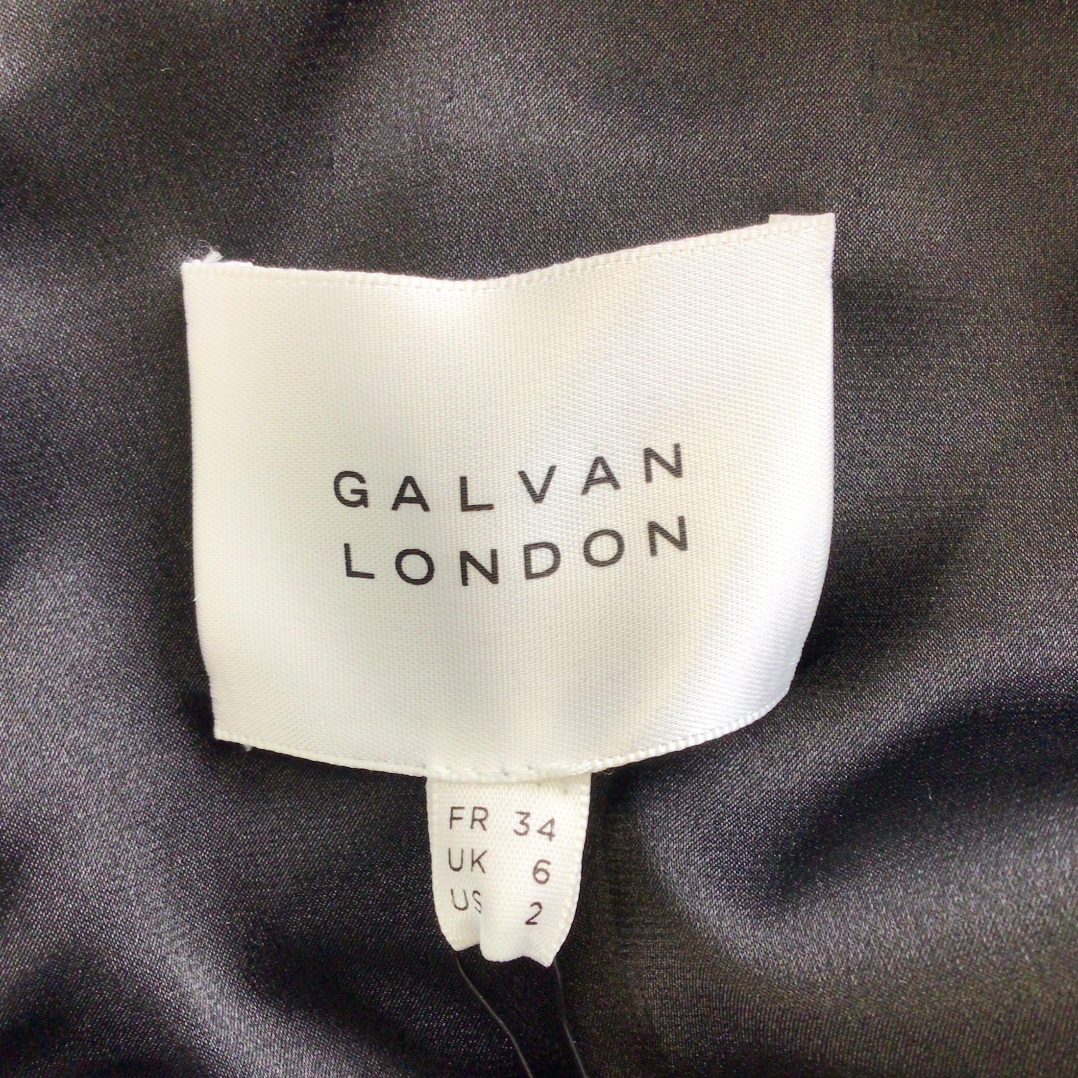 Galvan London Black Pearl Beaded Fringed Crepe Infinity Jumpsuit