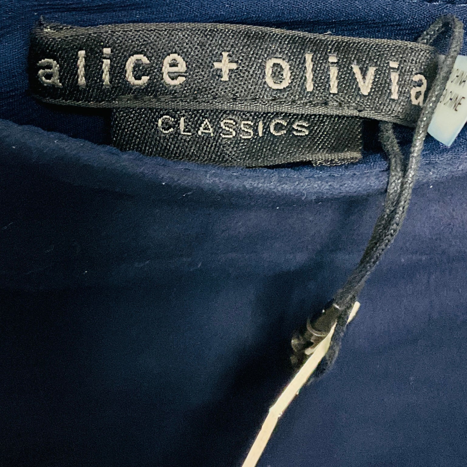 Alice + Olivia Sapphire Goat Leather Mini Skirt