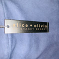 Load image into Gallery viewer, Alice + Olivia Sapphire Goat Leather Mini Skirt
