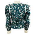 Load image into Gallery viewer, Isabel Marant Dark Green Multi Celwood Cotton Top
