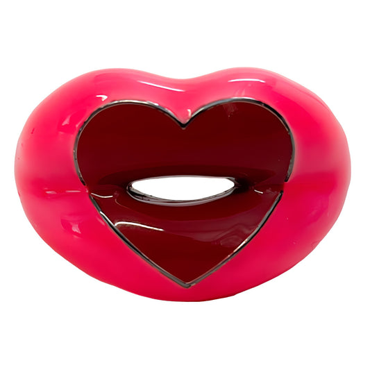 Hotlips by Solange Neon Love Heart Ring