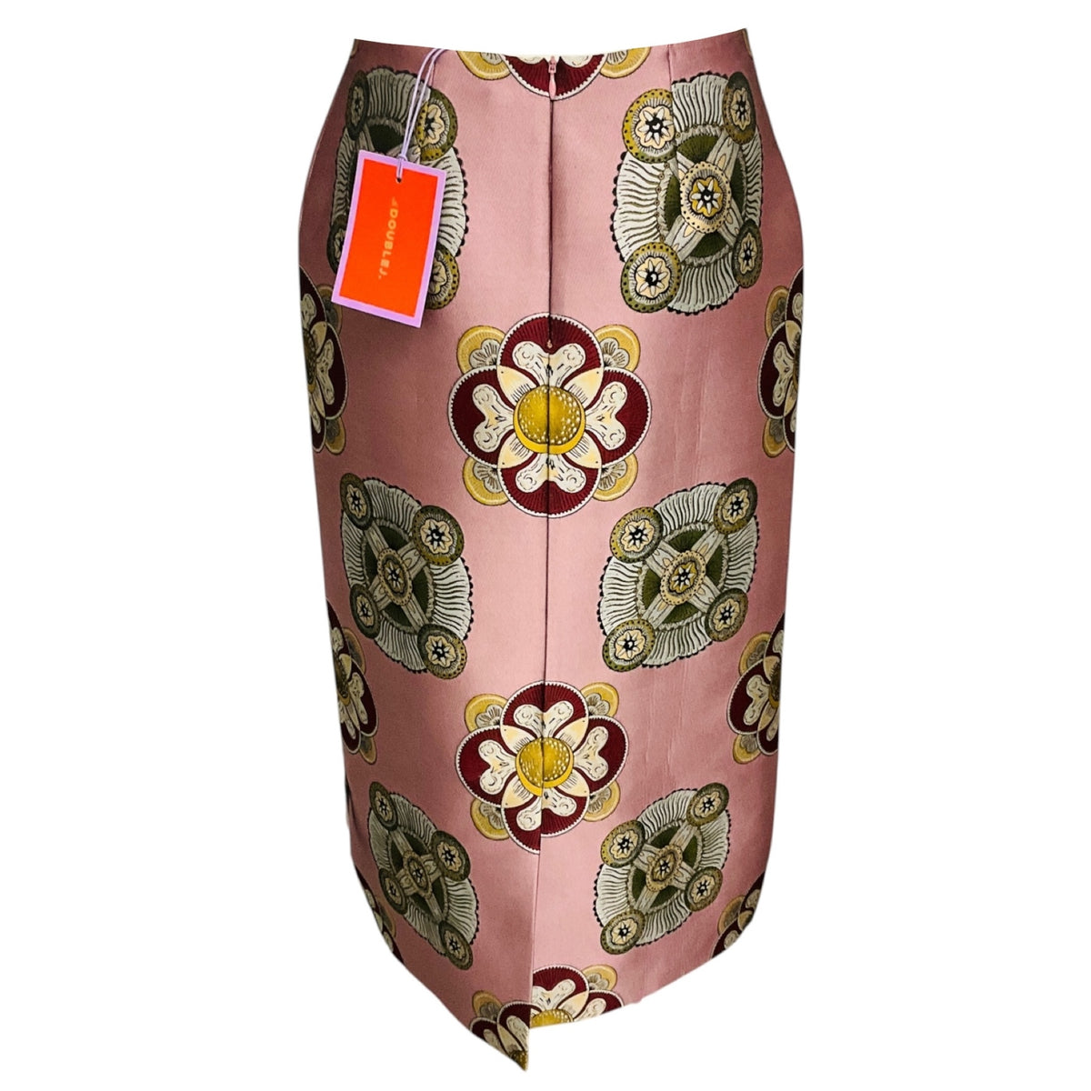 La DoubleJ Dusty Pink Nucleus Jacquard Pencil Skirt