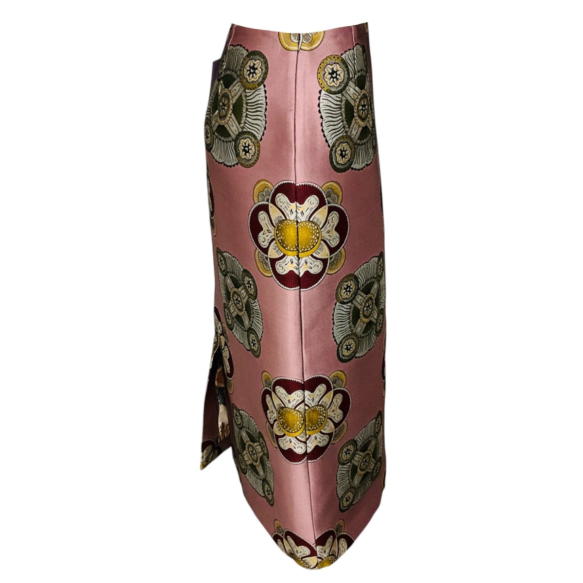 La DoubleJ Dusty Pink Nucleus Jacquard Pencil Skirt