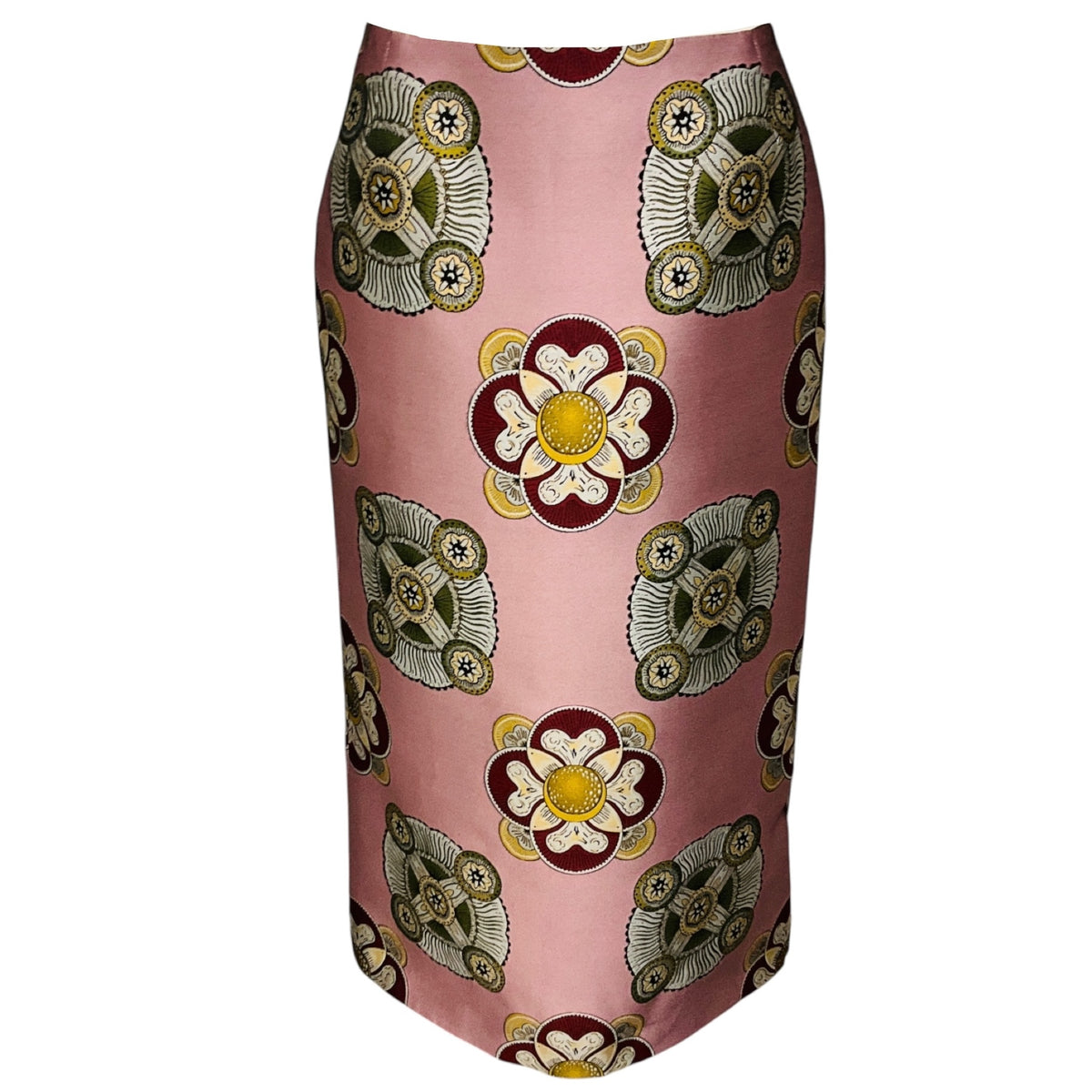 La DoubleJ Dusty Pink Nucleus Jacquard Pencil Skirt