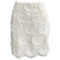 Load image into Gallery viewer, Elie Saab White Floral Embroidered Tulle Skirt
