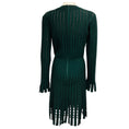 Load image into Gallery viewer, Alaia Green Cut Out Detail Long Sleeved Wool Knit Midi Dress
