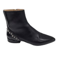 Load image into Gallery viewer, Chloe Black / Silver Studded Leather Ankle Boots
