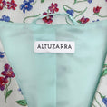 Load image into Gallery viewer, Altuzarra Mint Green Floral Zippered Peplum Jacket
