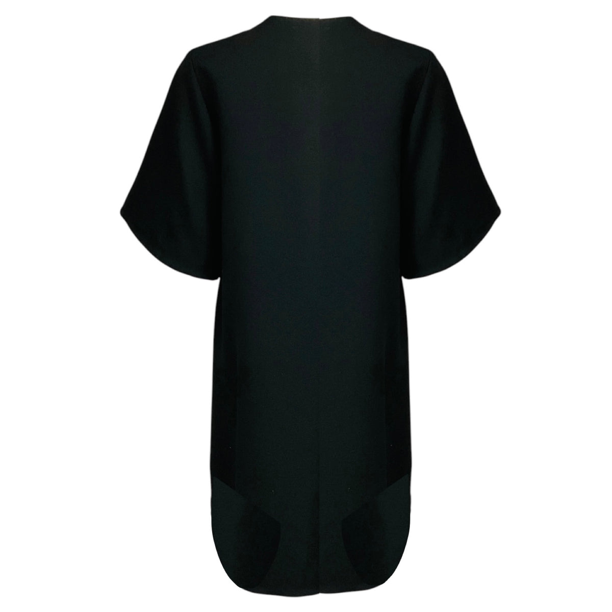 Roksanda Black Short Sleeved Wool and Mohair Coat
