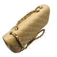 Load image into Gallery viewer, Chanel Beige Quilted Caviar Leather Chain Strap Single Flap Handbag with Gold Hardware
