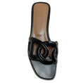 Load image into Gallery viewer, Hermes Black Leather Aloha Slide Sandals
