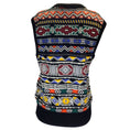 Load image into Gallery viewer, Stella Jean Black Multi Sleeveless V-Neck Wool Knit Jacquard Vest
