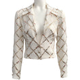 Load image into Gallery viewer, Chanel Ivory Low Cut Blouse with Gold Lurex Embroidery
