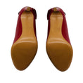 Load image into Gallery viewer, Valentino Red Round Toe Leather Pumps with Bow Detail

