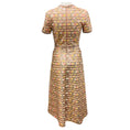 Load image into Gallery viewer, Elie Saab Blush Pink / Yellow / Rose Gold Metallic Camaleonte Sequined Midi Dress
