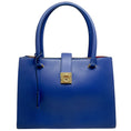 Load image into Gallery viewer, Salvatore Ferragamo Cobalt Leather Marlene Tote

